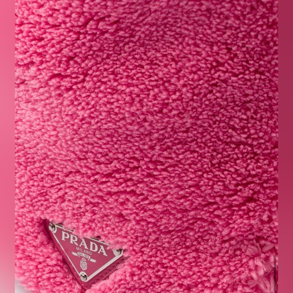 PRADA Pink Terry Tote Bag NWT! - Picture 3 of 6